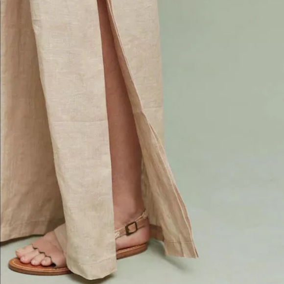 Anthropologie Elevenses Wide Leg Linen Pant - Picture 8 of 8